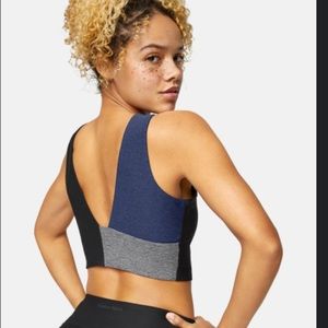 Outdoor Voices Venus Crop Top - S - Black/Navy/Graphite